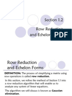 Matrix Row Operations - Algorithm