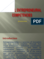 Personal Entrepreneurial Competencies