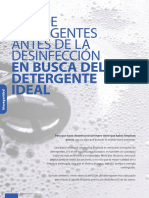 USO DE DETERGENTES ANTES DE LA DESINFECCIÓN EN BUSCA DEL DETERGENTE IDEAL