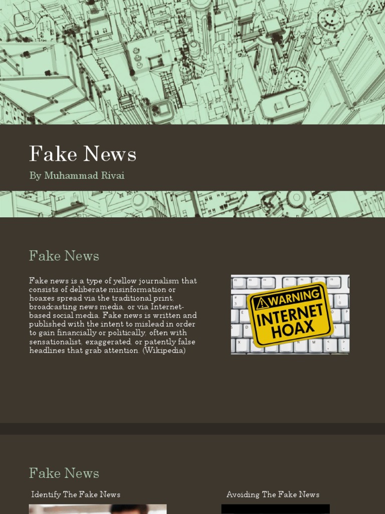 Understanding and Avoiding Fake News | PDF