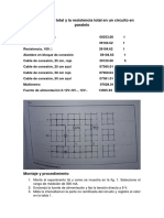La Intensidad Total y La Resistencia Total en Un Circuito en Paralelo