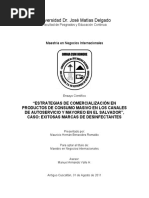 Universidad Dr. José Matías Delgado Facultad de Posgrados y Educación Continua