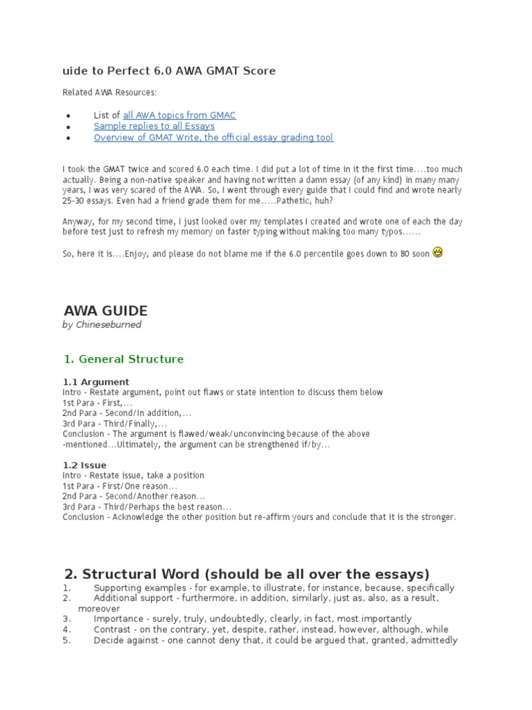Gmat 6.0 Awa Tutorial , Overcoming the Verbal – DDKRDR