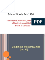 Sale of Goods Act-1930