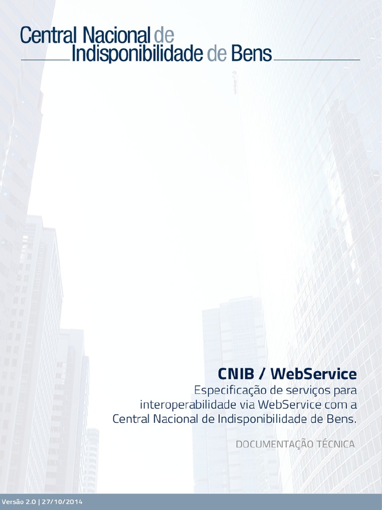 Manual do WebService CNIB 2.0 | PDF | Autenticação | Php