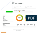 Pharmacy Tutorial Score Card and Test Results