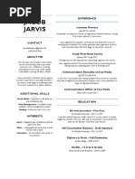 Jacob Jarvis CV - April 2018 - Journalism