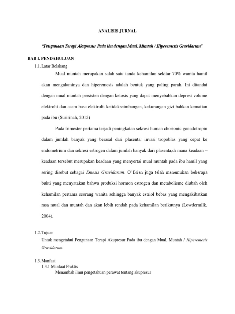 Contoh Analisis Jurnal Pdf
