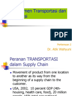 Manajemen Transportasi Dan Distribusi: Dr. Atik Wahyuni