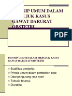 Prinsip Umum Dalam Merujuk Kasus Gawat Darurat Obstetri