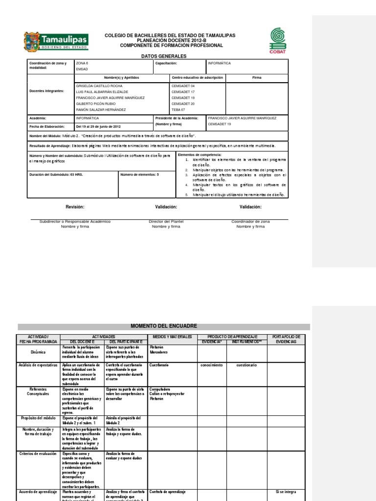 Planeaciones de la dgb pdf pdf adobe photoshop dise o
