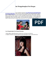 Cara Memotong dan Menggabungkan Foto Dengan Photoshop