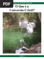Pbc Curso de Estudo Biblico Licao 8 o Que e a Conversao Crista