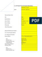 US Visa Application Form - Template 2