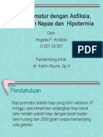 Bayi Prematur Dengan Asfiksia, Gangguan Napas Dan