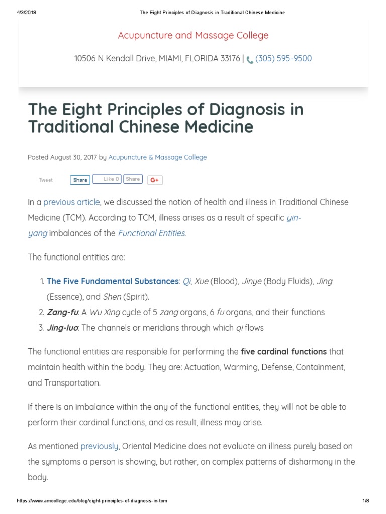 Web - The Eight Principles of Diagnosis in Traditional Chinese Medicine ...