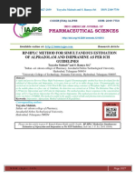 RP-HPLC Method For Simultaneous Estimation of Alprazolam and Imipramine As Per Ich Guidelines