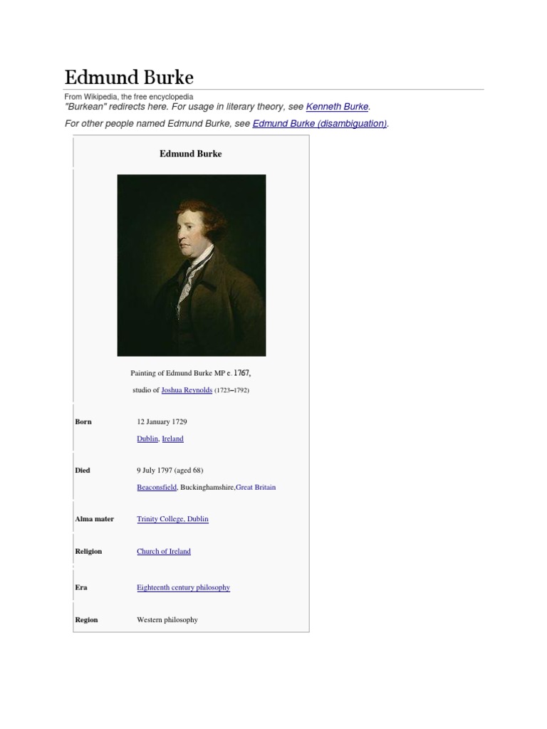 Edmund Burke | PDF | Edmund Burke | Philosophy