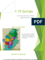 UPZ N°39 Quiroga
