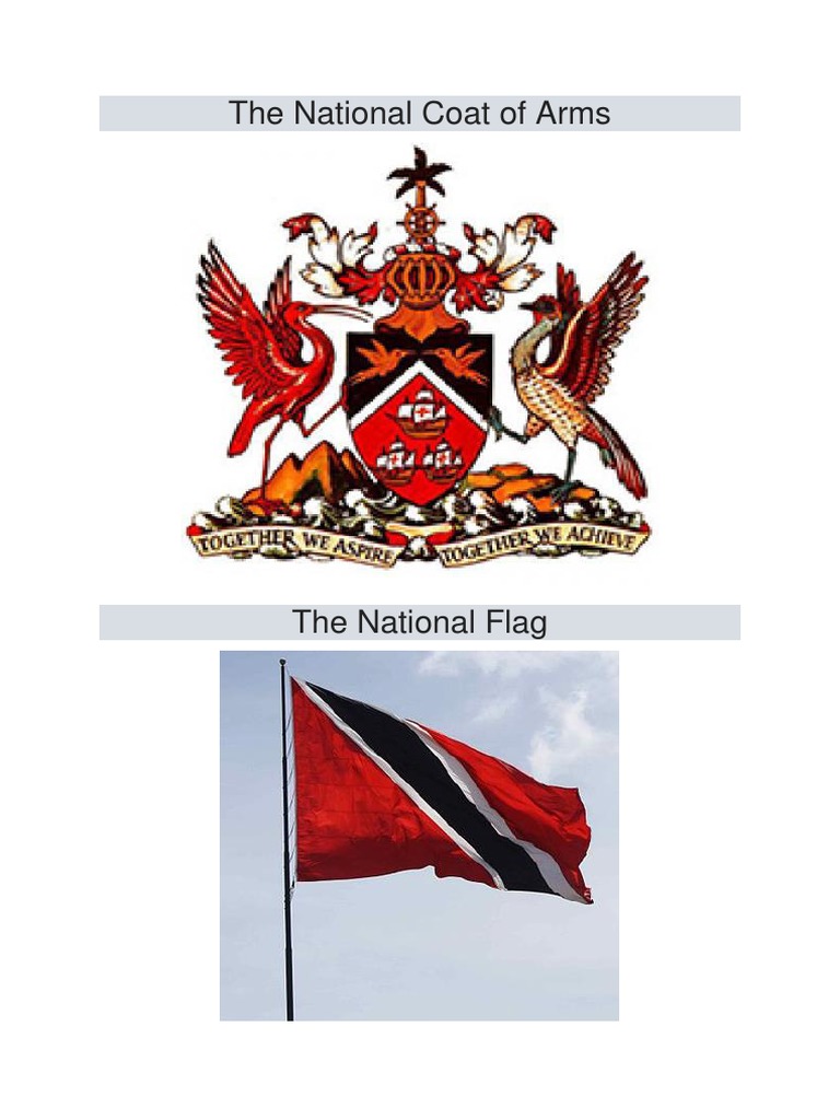 Trinidad And Tobago Emblems National Emblem Of Trinidad Tobago Hi Res