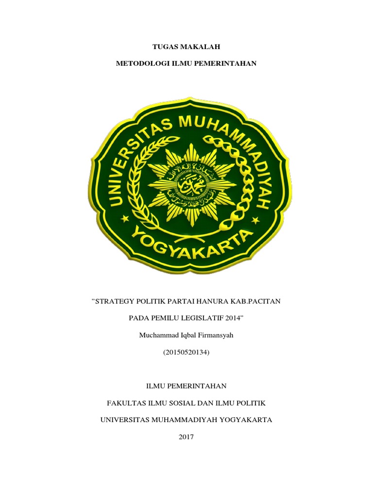 Metodologi Ilmu Pemerintahan