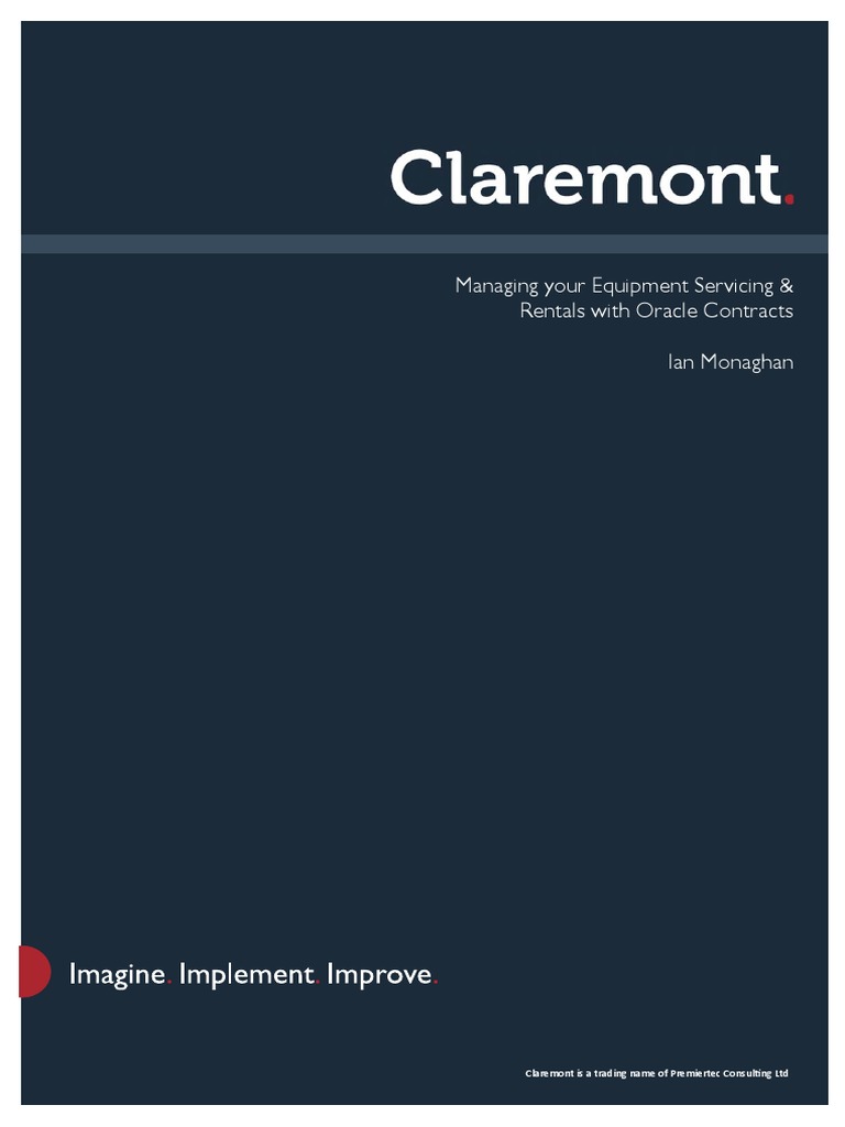 Oracle Contracts for Equipment Rentals | PDF | Lease | Invoice