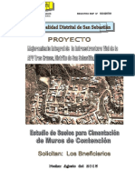 Estudio de suelos para muros de contención en Cusco