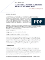 La Determinación de La Pena en El Proceso de Terminación Anticipada