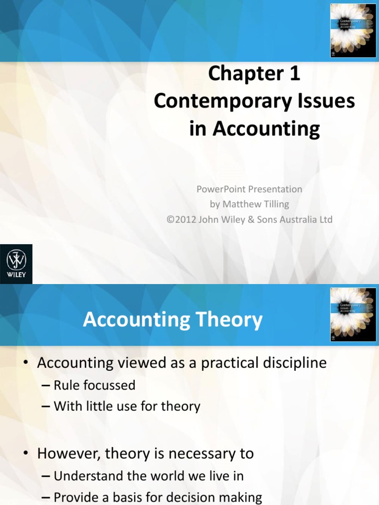 Contemporary Issues in Accounting Powerpoint Presentation by Matthew