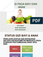 Nutrisi Bayi dan Anak