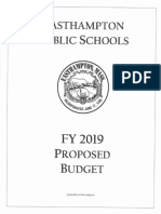 FY19 Proposed Budget Easthampton MA Public School District