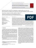 Subcritical Water Extraction of Alkaloids in Sophora Flavescens Ait. 