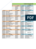 Plano de Estudo - Mpe