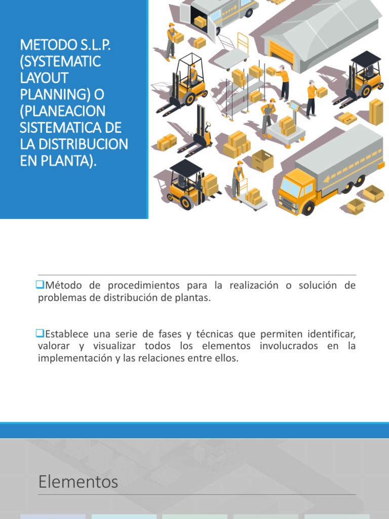Método SLP para Distribución en Planta | PDF | Movimiento (física ...