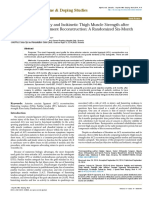 Knee Objective Stability and Isokinetic Thigh Muscle Strength After Anterior Cruciate Ligament Reconstruction A Randomized Sixmonth Followup Study 2161 0673.1000147