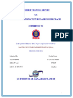 50124944 a Project Report on Custmer Satisfaction Regarding HDFC BANK