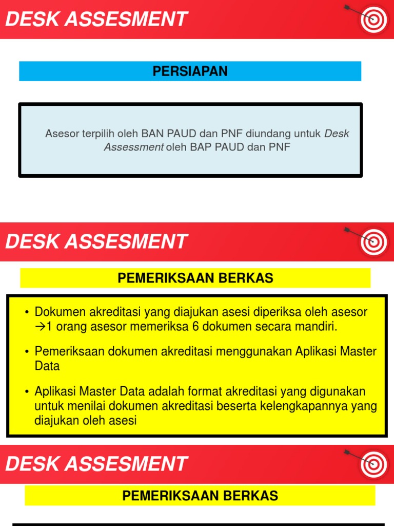 Proses Desk Assessment Akreditasi | PDF