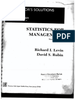 Statistics For Management 7 Ed by Richard S. Levin Solution Manual