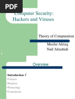 Computer Security: Hackers and Viruses: Theory of Computation Mesfer Alrizq Naif Alrashidi