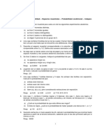 Teoría probabilidad espacios muestrales condicional independencia