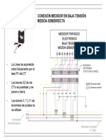 Conexión Medidor BT - Medida Semidirecta PDF