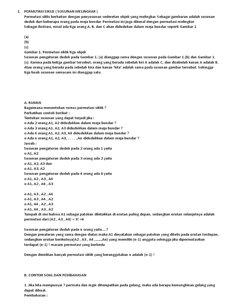 Permutasi Siklis Tanson