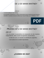 Prueva de U de Mann-Whitney