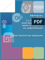 Programa atención estudiantes Dificultades Aprendizaje