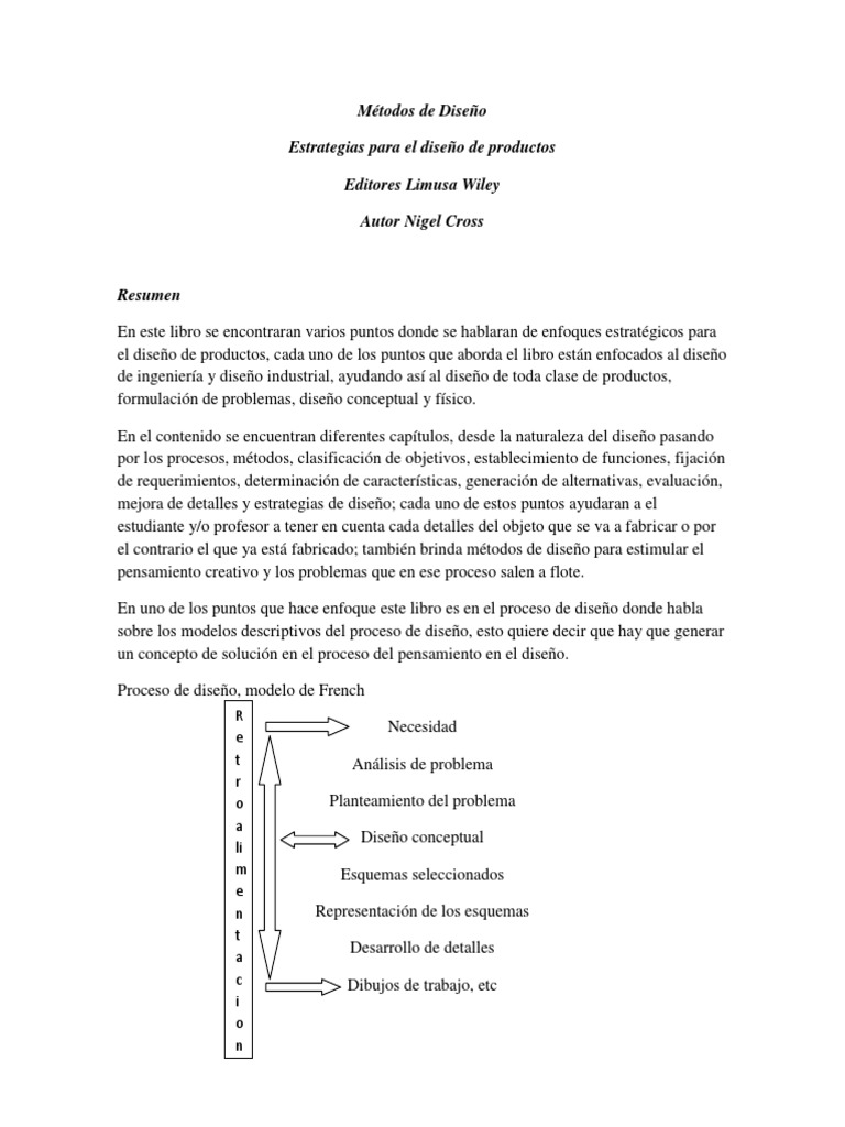 Metodos de Diseño Nigel Cross | PDF | Diseño | Epistemología