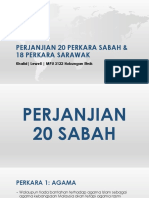 Perjanjian 20 Perkara Sabah