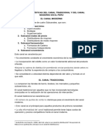 Las Características Del Canal Tradicional y Del Canal Moderno en El Perú