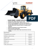 Zl60H Wheel Loader Specifications: Changlin Company Limited