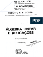 Álgebra Linear e Aplicações - Callioli