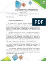 Anexo para El Desarrollo de La Fase 3. Definir, Describir, Analizar y Evaluar Las Alternativas de Tratamiento